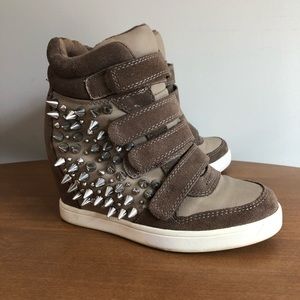 Aldo spike wedge sneakers